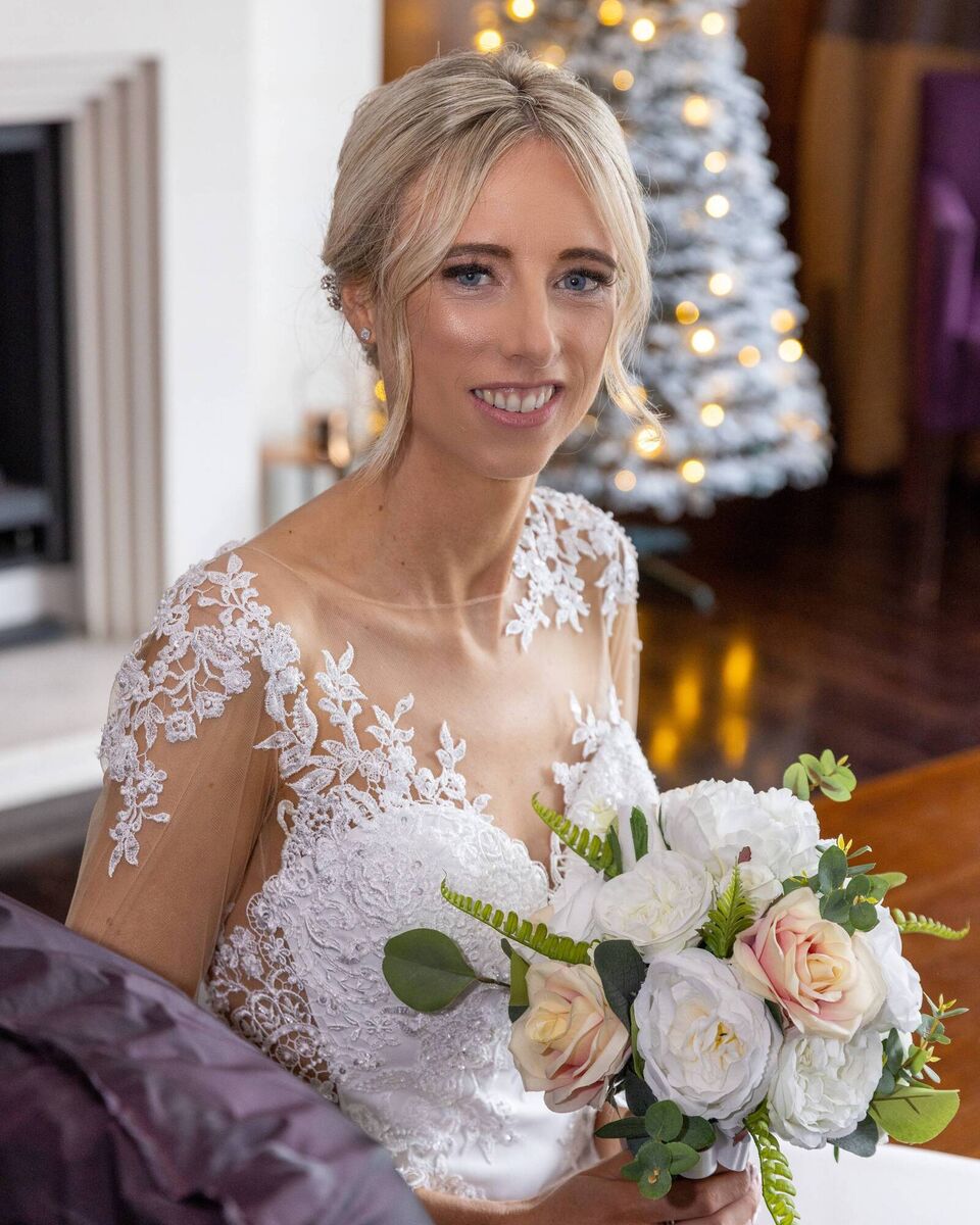 Aoife wears a dress from Vows in Blarney Aoife wears a dress from Vows in Blarney