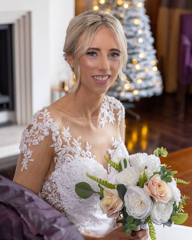 Aoife wears a dress from Vows in Blarney