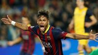 Metatarsal blow for Neymar