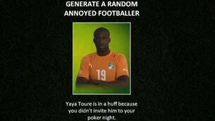 ‘Generate a Random Annoyed Footballer’ and lose half your day