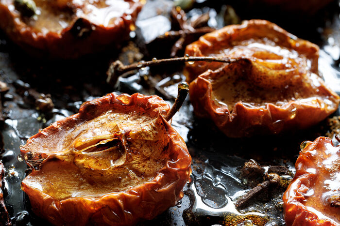 Cardamom baked apples with vanilla mascarpone