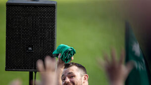 <p>Cian Healy at Ireland Rugby Open Training, Aviva Stadium, Dublin 3/2/2022</p>