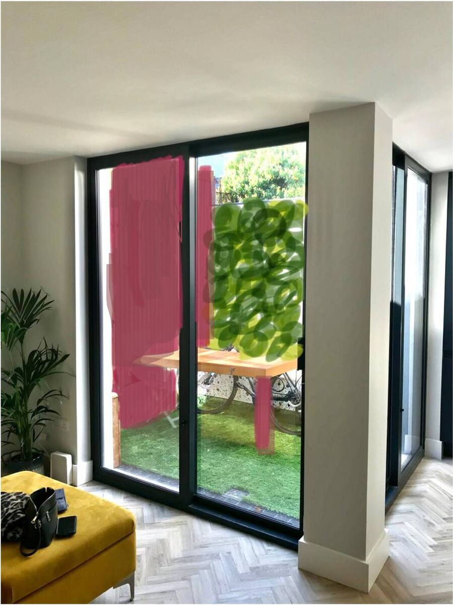 The garden, after, seen from Jennifer's living area. Picture: Moya Nolan