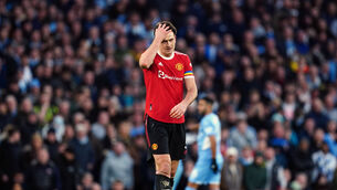 <p>Harry Maguire knows Manchester United’s hopes of a top-four finish are in serious danger (Martin Rickett/PA)</p>