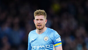 <p>Kevin De Bruyne was outstanding as Manchester City thrashed rivals Manchester United at the weekend (Martin Rickett/PA).</p>