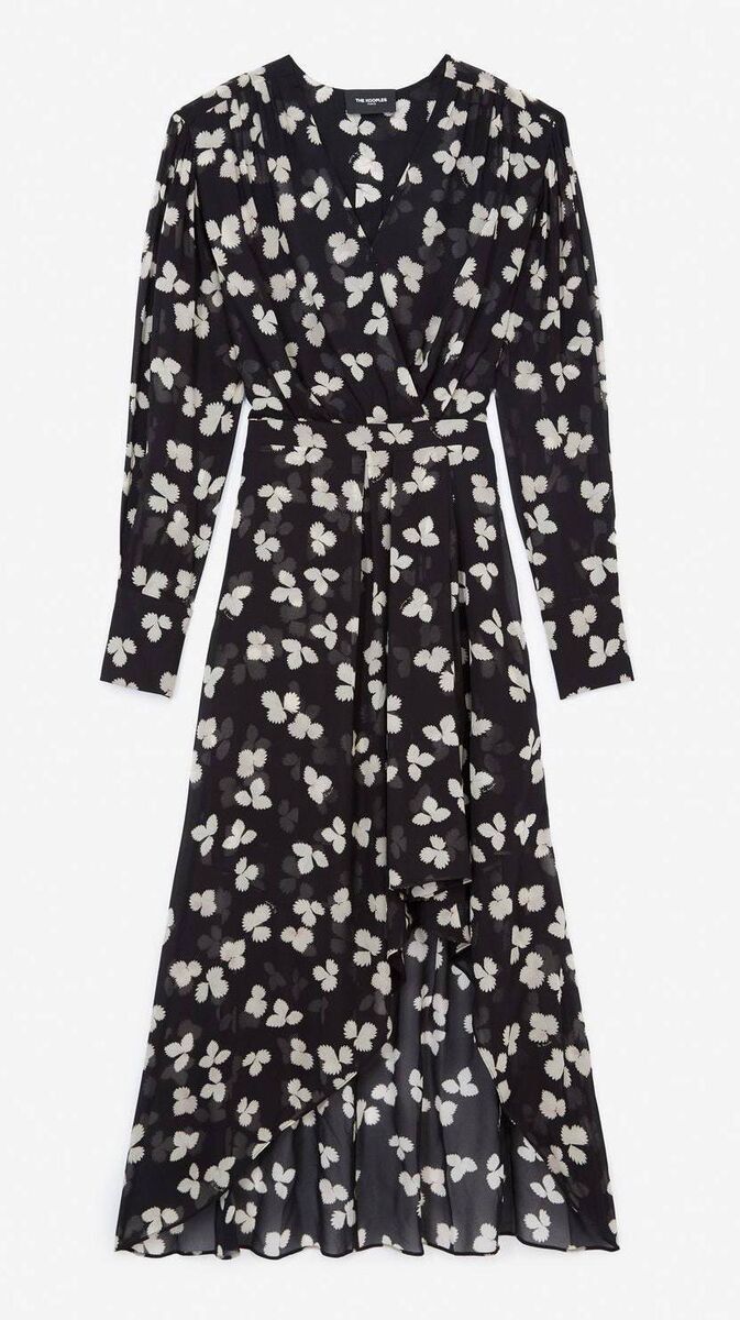 Black Floral Dress, €345, The Kooples Black Floral Dress, €345, The Kooples