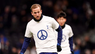 <p>Harry Kane and Tottenham are aiming to finish in the top four (Adam Davy/PA)</p>
