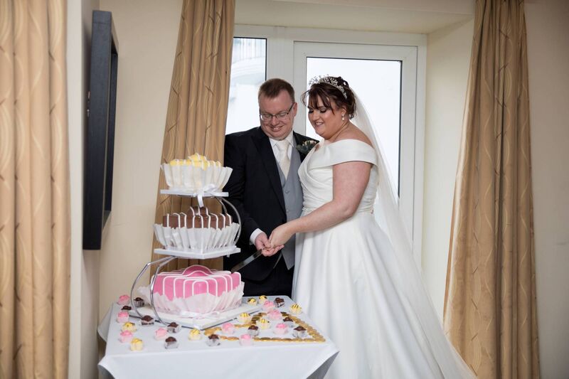 Spectacular fondant fancy wedding cake: Claire Hennessy and Jamie Robinson Spectacular fondant fancy wedding cake: Claire Hennessy and Jamie Robinson