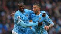 Hat-trick for Toure as City steamroll 10-man Fulham