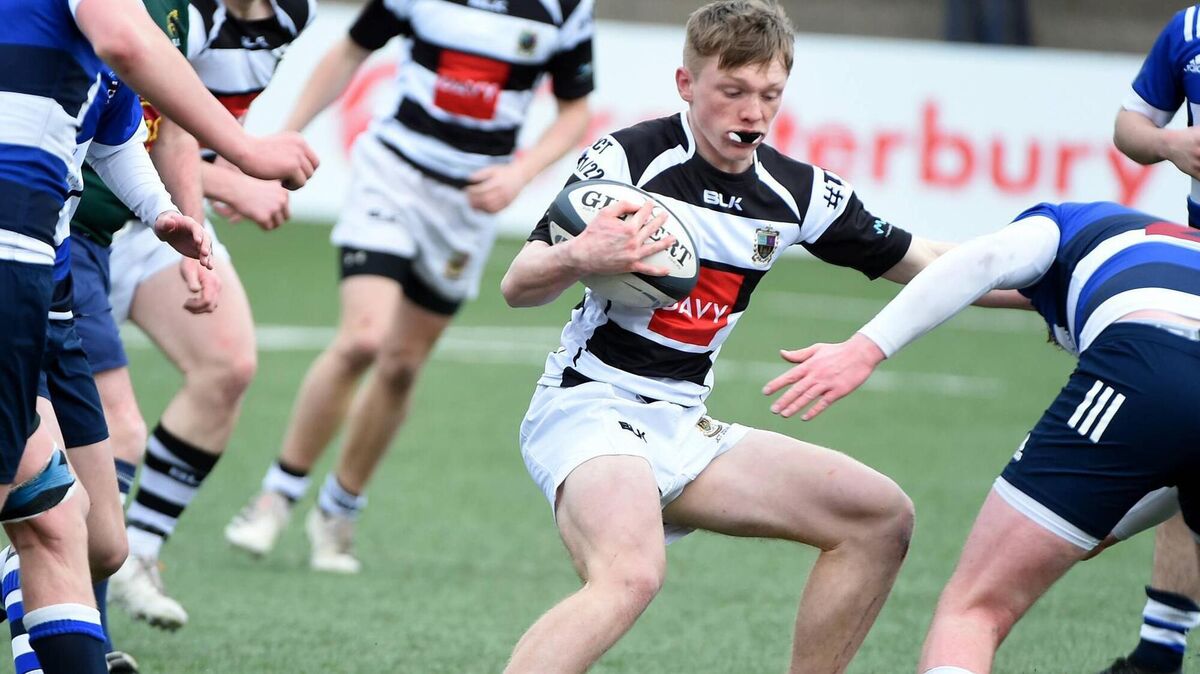 PBC's Mark Hetherington in action against Crescent College. 