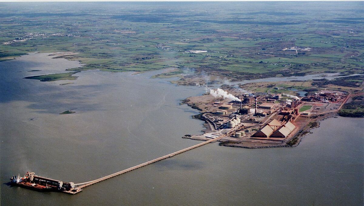 The Aughinish Alumina Refinery on the Shannon Estuary near Foynes Co Limerick. File Picture