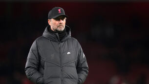 <p>Liverpool manager Jurgen Klopp saw his side suffer a rare defeat at the hands of Inter Milan in midweek (Adam Davy/PA)</p>