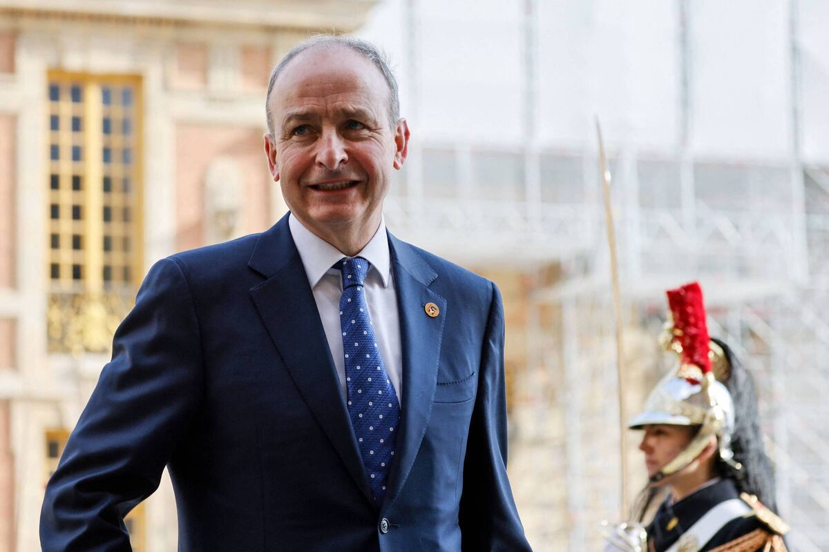 Micheál Martin arriving at the Palace of Versailles, near Paris, on Friday for the EU leaders summit to discuss the fallout of Russia's invasion in Ukraine. "I think we need to be ahead of events. This is a grave situation," he said. Photo: Ludovic Marin / AFP via Getty Images