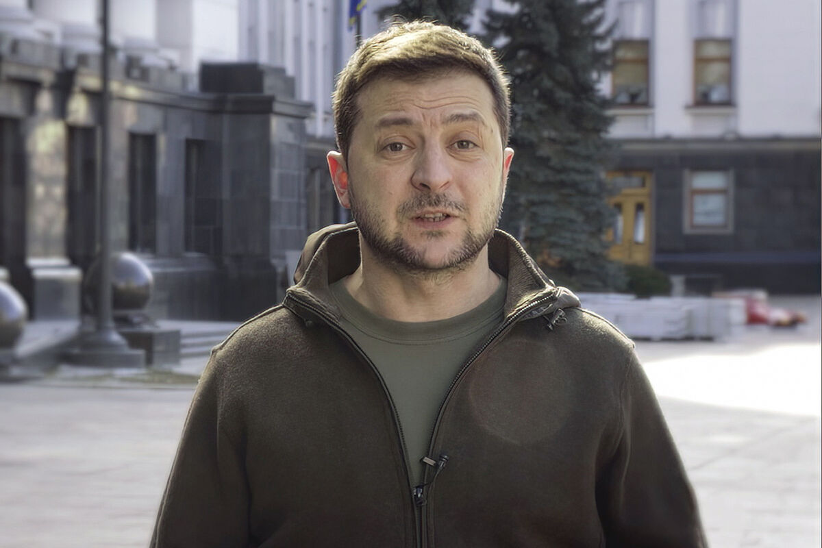 Ukrainian President Volodymyr Zelenskyy. Picture: Ukrainian Presidential Press Office via AP Ukrainian President Volodymyr Zelenskyy. Picture: Ukrainian Presidential Press Office via AP