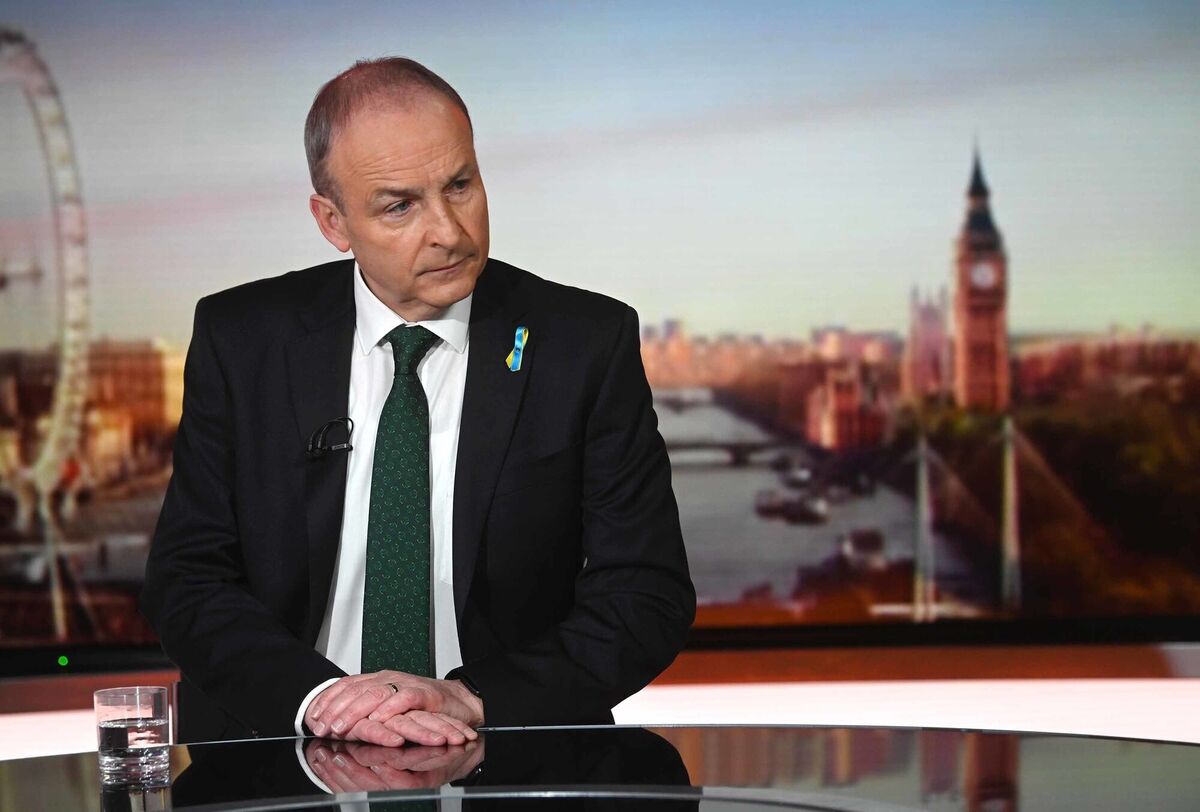 Taoiseach Micheàl Martin appeared on the BBC this morning. Picture: Jeff Overs/BBC/PA Wire