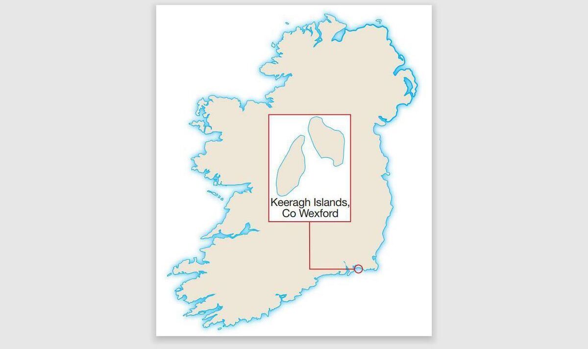 Keeragh Islands off the coast of Wexford