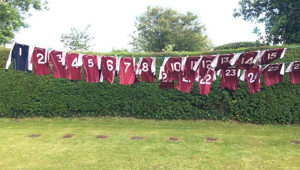 Mick washing the Bishopstown jerseys again Mick washing the Bishopstown jerseys again