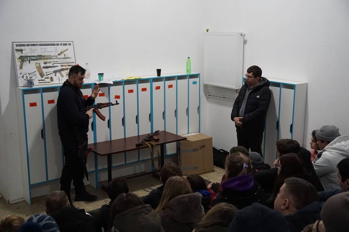 So far, around 1,000 people have been trained at the Lviv Gun School. Picture Hannah McCarthy