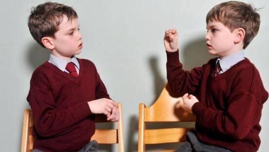 Calum Geary with his identical twin Donnacha. Calum Geary with his identical twin Donnacha.