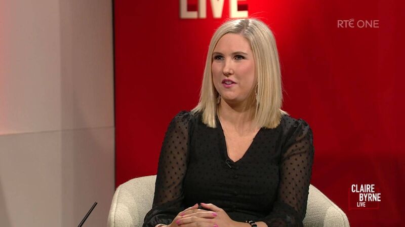 Dervla Burke O'Connor spoke passionately on Claire Byrne Live on Monday night 