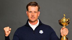 <p>European Ryder Cup Captain Henrik Stenson</p>