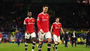 Cristiano Ronaldo and Manchester United endured another disappointing evening at Old Trafford (Martin Rickett/PA)