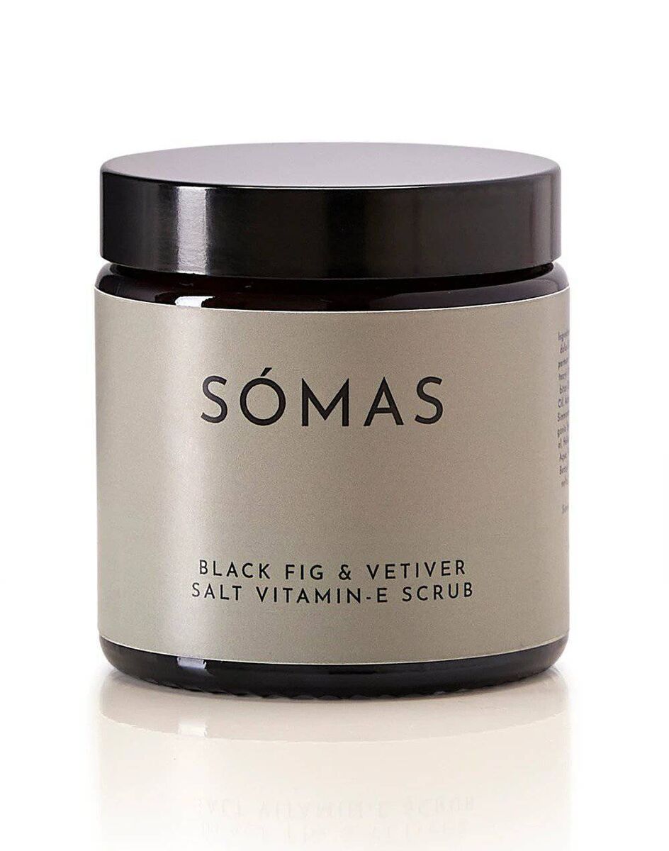 Black Fig &amp; Vetiver Salt Vitamin E scrub from Sómas