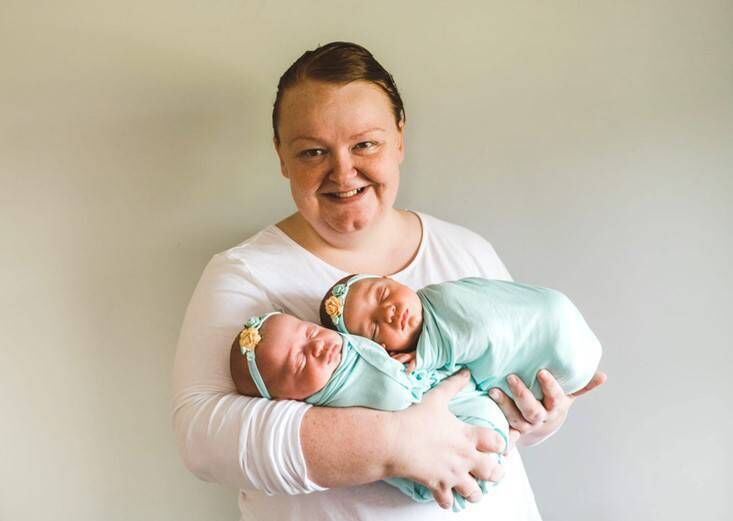 "My life is so busy and so lovely. I never thought I was going to be mum to twins, but I must say I do feel doubly blessed,” says Lisa O'Halloran, mother of twins, Hazel and Ayda, conceived after Lisa became pregnant through IVF and delivered at Cork University Maternity Hospital (CUMH). Photos: Sharon McMahon 