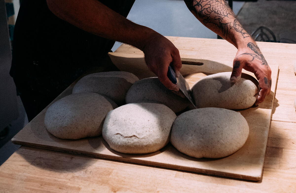 Sourdough at Bread 41 - made with real ingredients and ready for the oven Sourdough at Bread 41 - made with real ingredients and ready for the oven