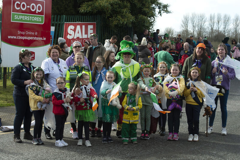 The Girl Guides with leader Gretta Hickey at the St. Patrick's Day parade in Mallow, Co Cork. Picture Dan Linehan The Girl Guides with leader Gretta Hickey at the St. Patrick's Day parade in Mallow, Co Cork. Picture Dan Linehan