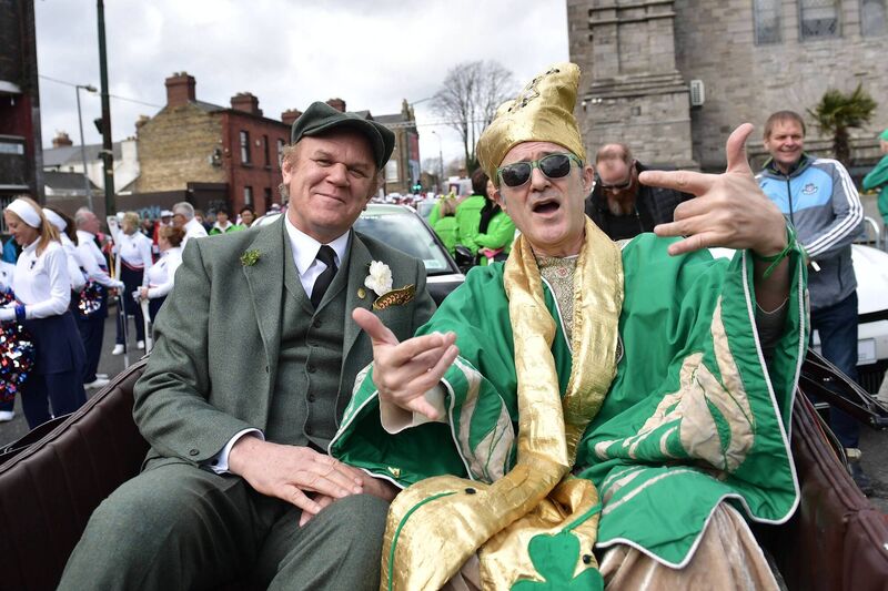 Actor John C. Reilly (L), the international guest of honour, takes part in the St Patrick's Day parade in Dublin. Picture: Charles McQuillan/Getty Images Actor John C. Reilly (L), the international guest of honour, takes part in the St Patrick's Day parade in Dublin. Picture: Charles McQuillan/Getty Images