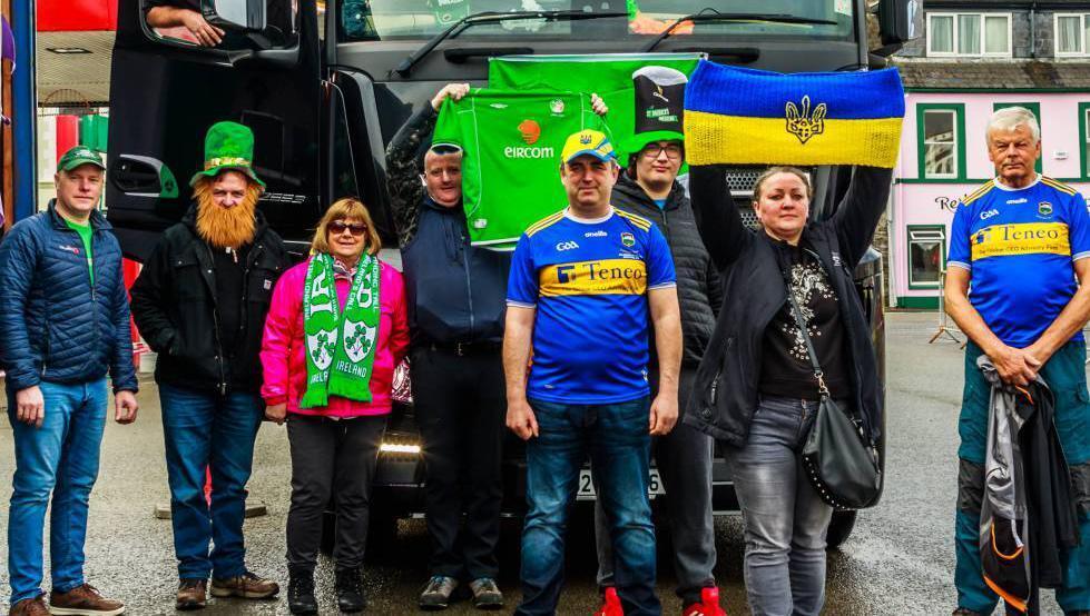 Lorry packed with high-quality aid leaves Castletownbere for Ukraine