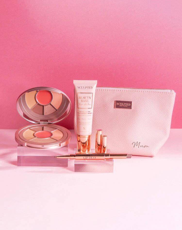 Sculpted by Aimee personalised make-up bag set