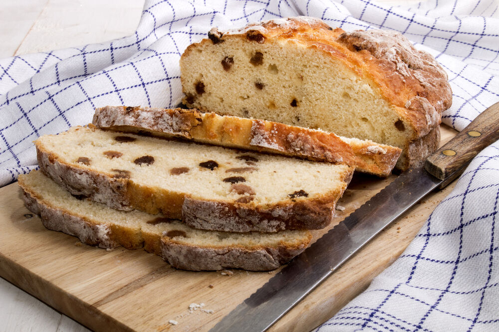 Fruit-filled soda bread