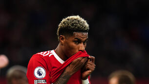 Manchester United and England forward Marcus Rashford is being chased by Barcelona, according to the Manchester Evening News (Martin Rickett/PA)