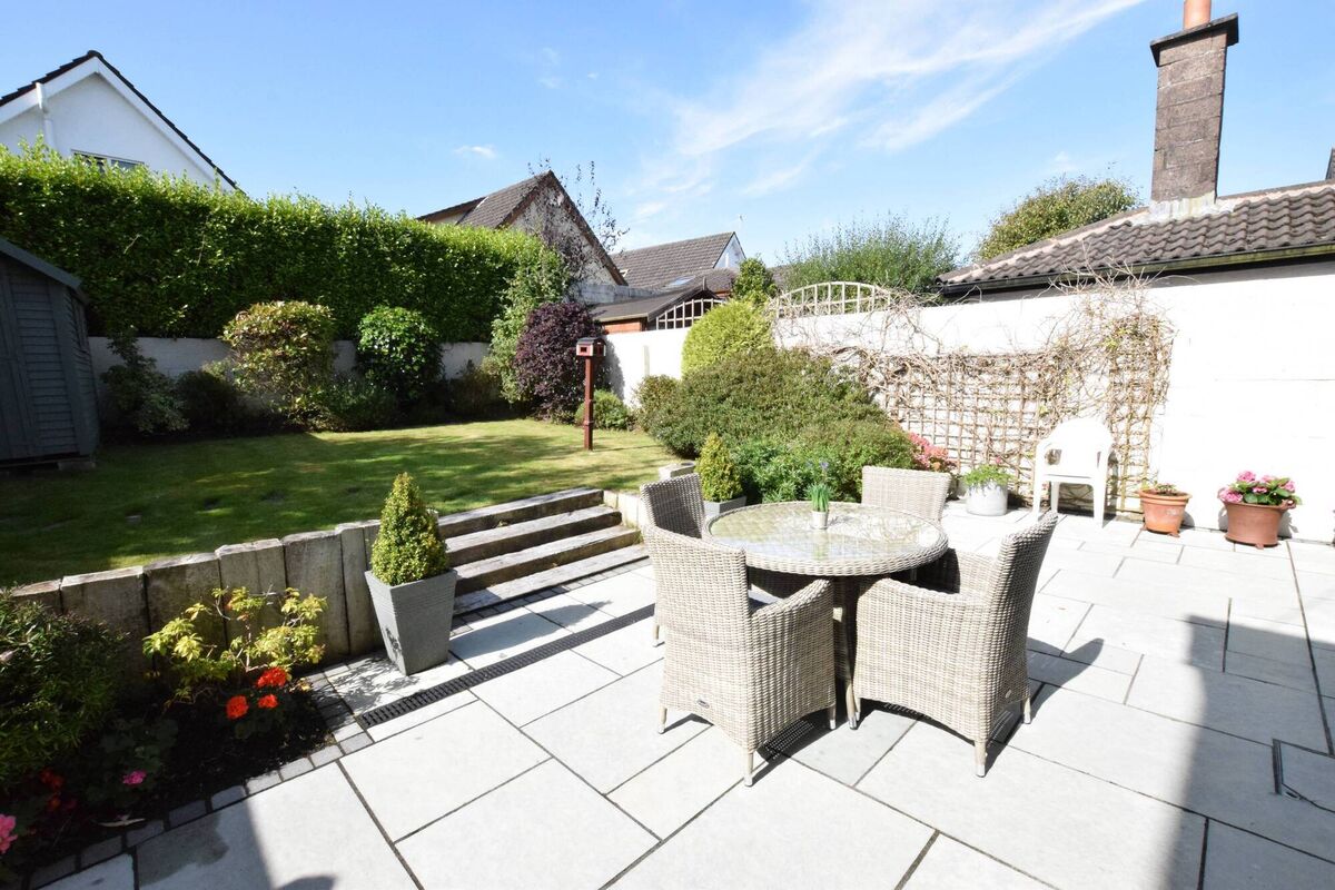 Landscaped back garden at 87 Lissadell