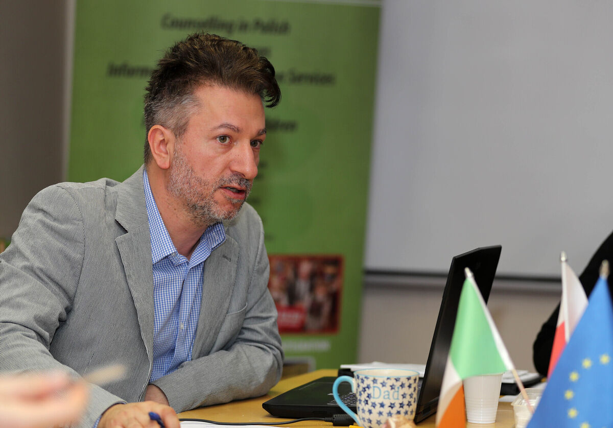 Wojciech Bialek, the CEO of Together Razem, a Polish community organisation in Cork, is one of the community leaders helping to facilitate safe arrival of refugees from Ukraine. Picture: Jim Coughlan