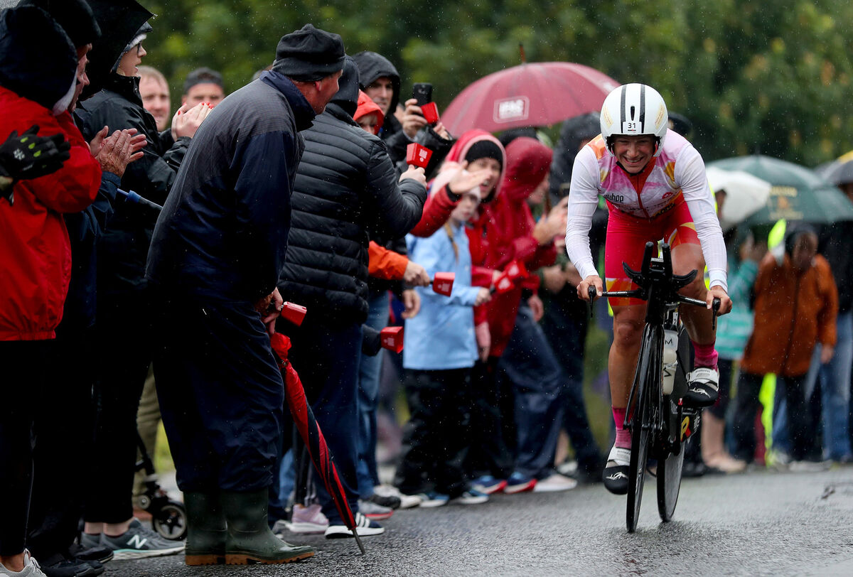 Anja Ippach of Germany makes her way up Windmill Hill during Ironman in  Youghal, back in 2019. Picture: INPHO/Oisin Keniry