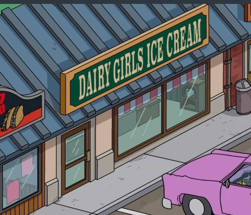 The Dairy Girls Ice Cream shopfront in Springfield.