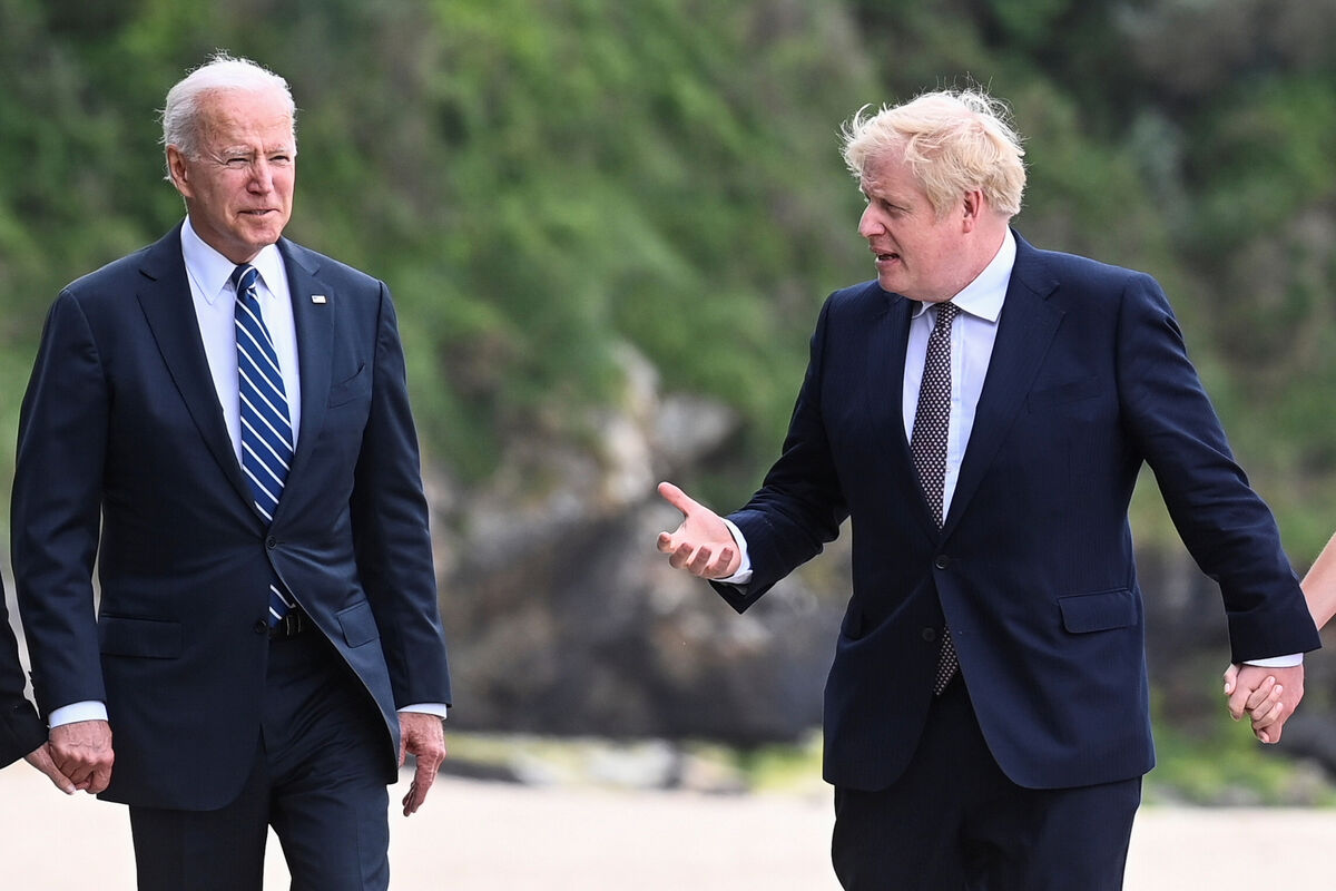 US president Joe Biden and UK prime minister Boris Johnson last year signed a new Atlantic Charter in a symbolic move that saw the two sides committed to cooperation on issues including climate change, security and the post-pandemic recovery. Picture: PA