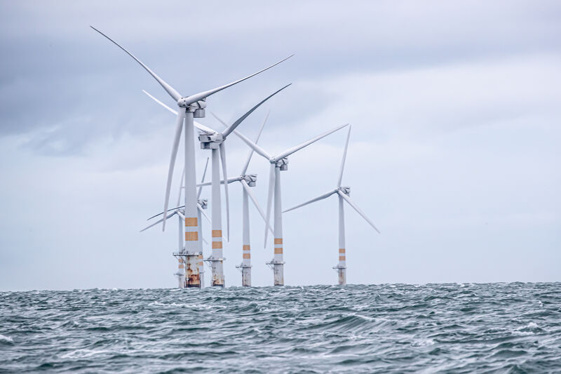 The offshore wind farm at the Arklow Bank Wind Park, off the coast of Arklow, Co Wicklow. The launch of the Maritime Area Consent Regime yesterday aims to speed up the planning processes for offshore wind energy. Picture: Neil Michael