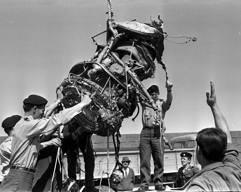 Wreckage from the St Phelim air disaster off Tuskar Rock, Co Wexford, in 1968.