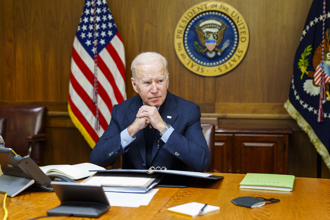 US President Joe Biden has publicly called Russian President Vladimir Putin a war criminal. Picture: The White House via AP