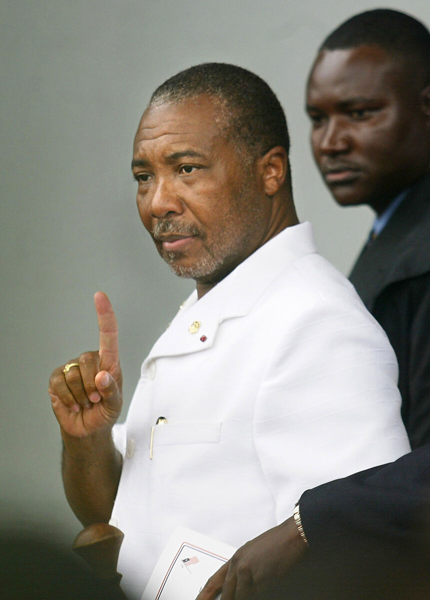 Liberia's former president Charles Taylor was convicted by an ad-hoc UN court. Picture: AP Photo/Ben Curtis