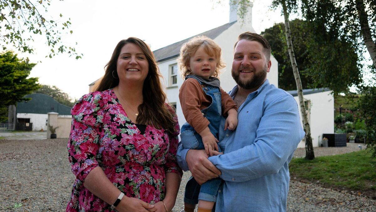 Kate and Shane and Max Byrne. Pictures: Joe McCallion