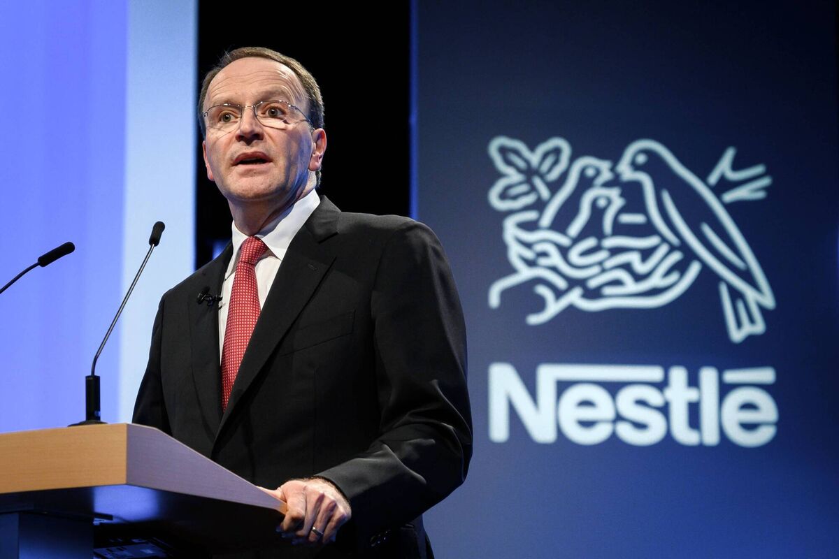 Nestle chief executive Mark Schneider addresses the annual general shareholders meeting on April 11, 2019, in Lausanne. Picture: Fabrice Coffrini/ AFP/Getty Nestle chief executive Mark Schneider addresses the annual general shareholders meeting on April 11, 2019, in Lausanne. Picture: Fabrice Coffrini/ AFP/Getty