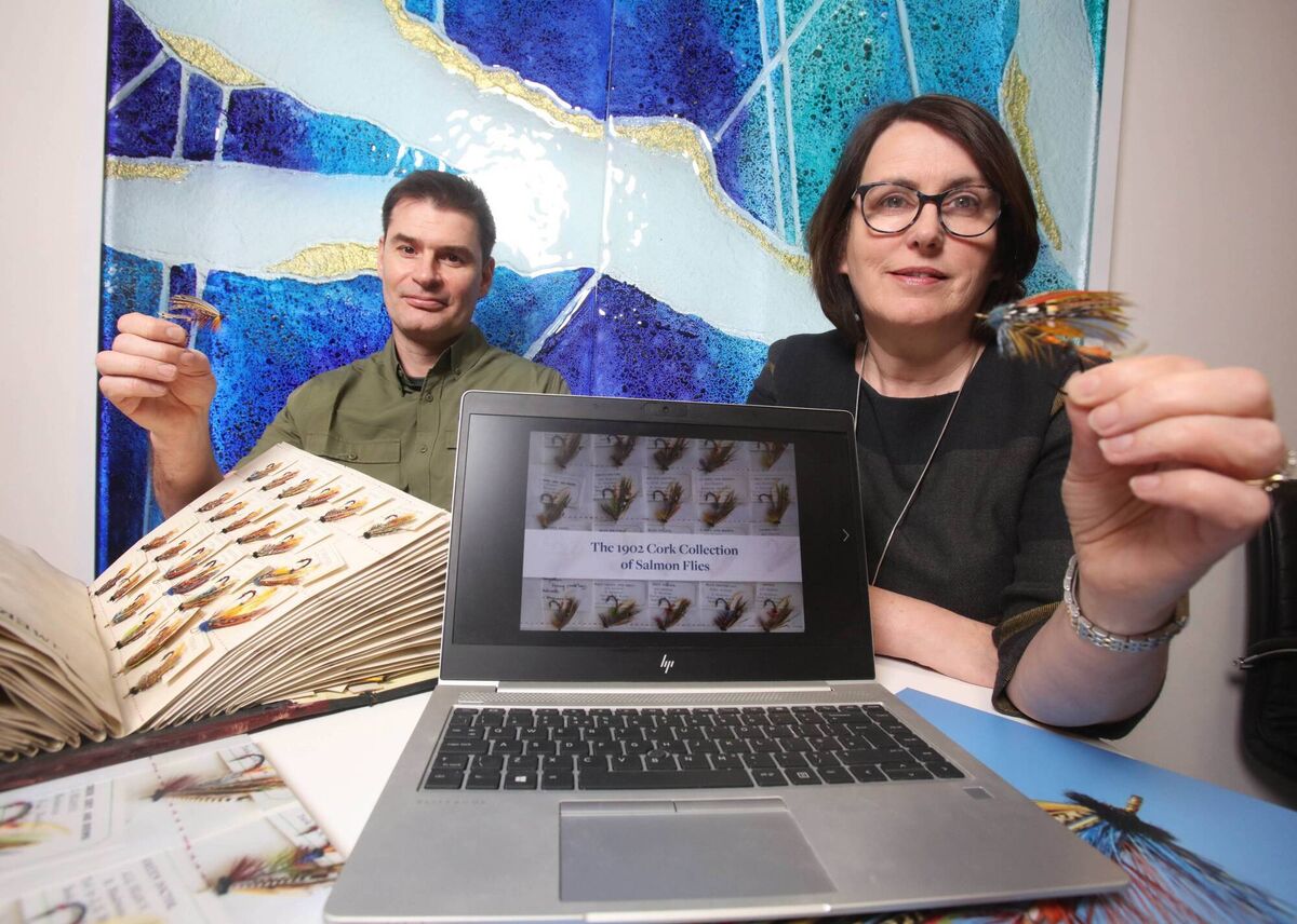 Shane O’Reilly and Suzanne Campion, head of business development at Inland Fisheries Ireland with the collection which can be viewed online via the links at the foot of this article. Picture: Leon Farrell/Photocall Ireland Shane O’Reilly and Suzanne Campion, head of business development at Inland Fisheries Ireland with the collection which can be viewed online via the links at the foot of this article. Picture: Leon Farrell/Photocall Ireland