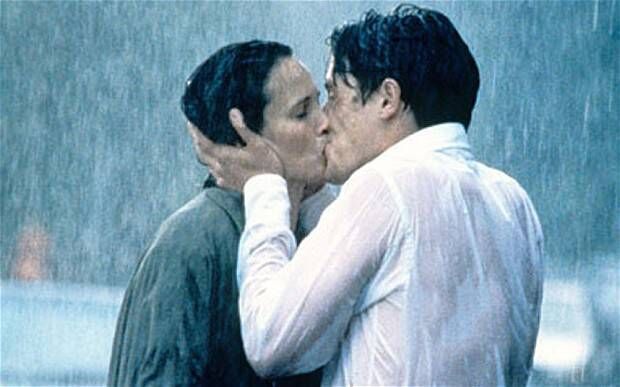 Hugh Grant and Andie MacDowell in Four Weddings and a Funeral Hugh Grant and Andie MacDowell in Four Weddings and a Funeral