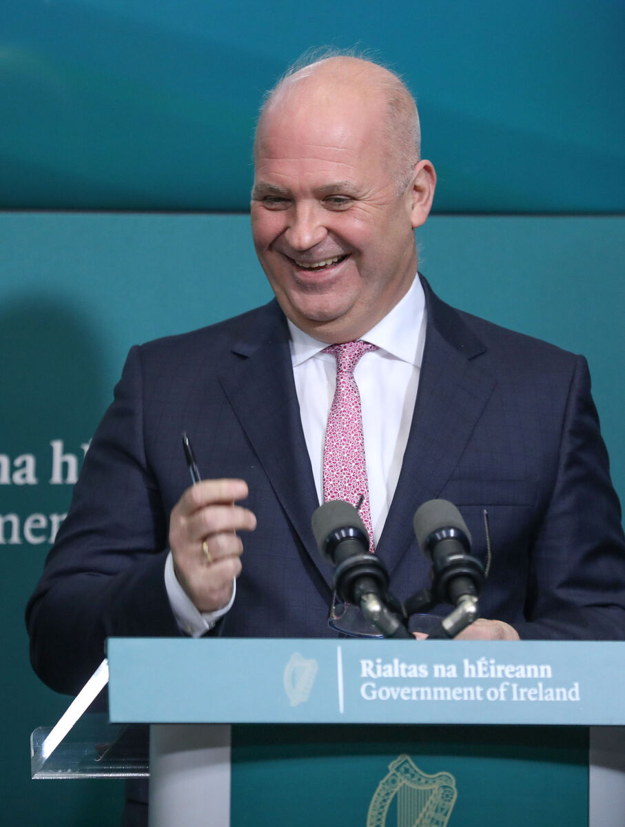 Taoiseach Micheál Martin thanked Dr Tpny Holohan for his "outstanding service to the Irish people". Picture: Julien Behal. Taoiseach Micheál Martin thanked Dr Tpny Holohan for his "outstanding service to the Irish people". Picture: Julien Behal.