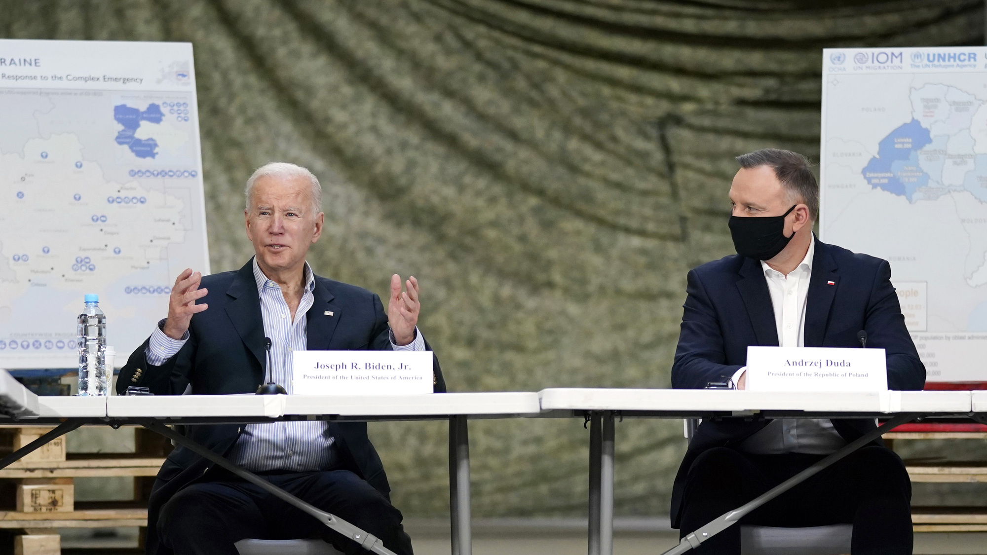 Joe Biden praises Poland for helping millions of Ukrainian refugees